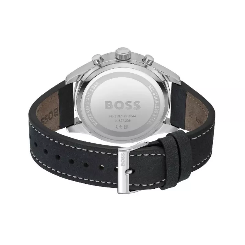 BOSS Reloj hombre 1513987 44mm acero inoxidable esfera azul cronógrafo