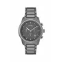 BOSS reloj de hombre 1514005 44mm caja de acero inoxidable esfera azul correa de piel marrón cronógrafo de cuarzo