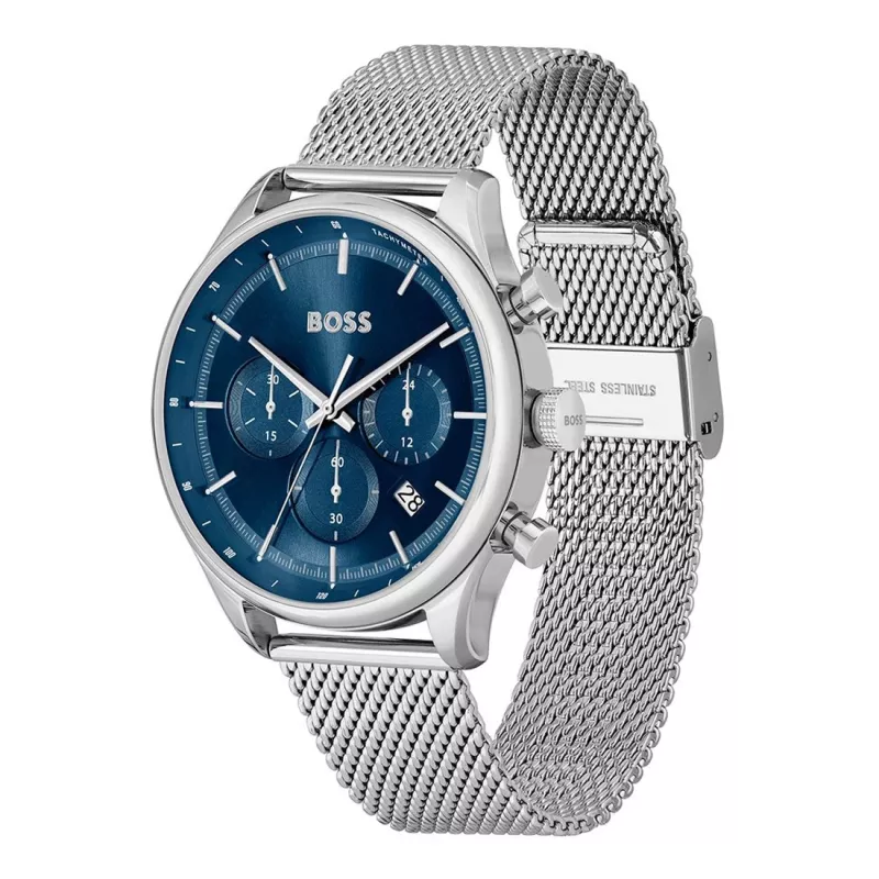 BOSS Reloj de hombre 1514052 (45 mm) acero inoxidable cronógrafo