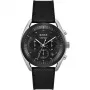 BOSS Reloj hombre 1514091 44mm esfera azul correa de piel marrón cronógrafo cuarzo