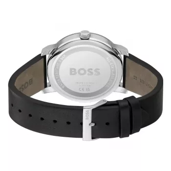 Reloj de hombre BOSS 1514125 Velocity cronógrafo de cuarzo 44 mm esfera azul correa de piel marrón