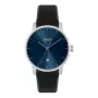 BOSS Reloj de hombre 1514131 40mm cuarzo cronógrafo carcasa de acero inoxidable correa de piel negra