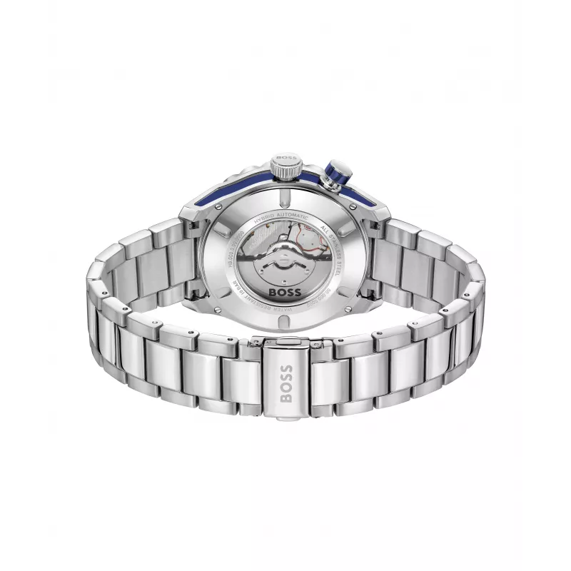 BOSS reloj hombre 1514177 42mm acero inoxidable esfera azul cronógrafo