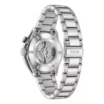 BOSS reloj hombre 1514178 42mm acero inoxidable esfera azul cronógrafo