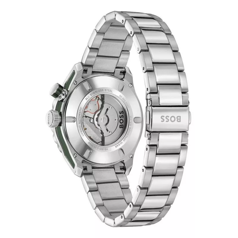 BOSS reloj hombre 1514178 42mm acero inoxidable esfera azul cronógrafo