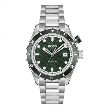 BOSS reloj hombre 1514178 42mm acero inoxidable esfera azul cronógrafo