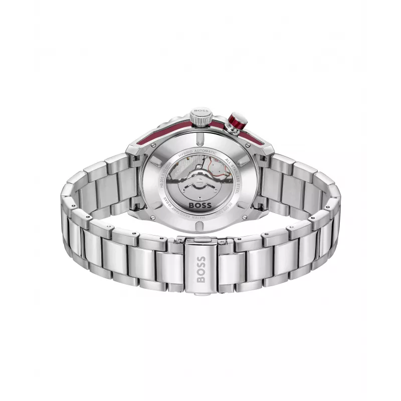BOSS Reloj de hombre 1514179 42mm Acero inoxidable Esfera azul Cronógrafo