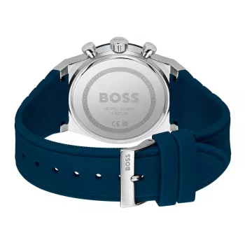 BOSS Reloj de hombre 1514243 41mm acero inoxidable esfera azul cronógrafo