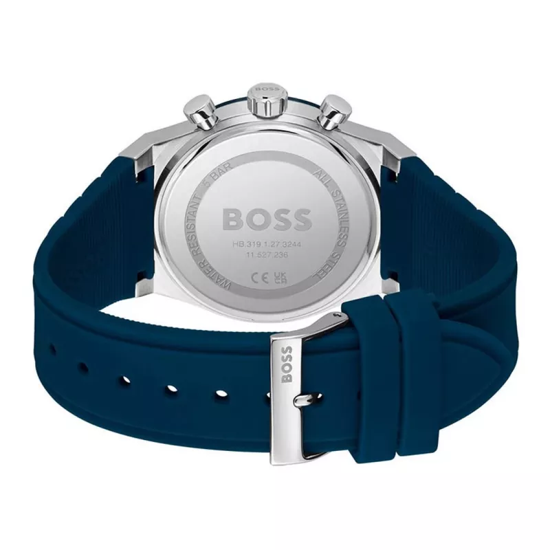 BOSS Reloj de hombre 1514243 41mm acero inoxidable esfera azul cronógrafo