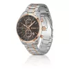 BOSS reloj hombre 1514252 44mm cuarzo cronógrafo acero inoxidable silicona negra