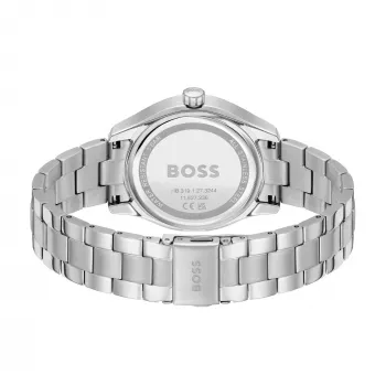 BOSS Peak Reloj de cuarzo unisex 38mm Acero inoxidable Esfera negra