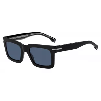 BOSS SUNGLASSES BOSS MAN BOSS1501SINA Montura rectangular de acetato 51/22/145 mm negro/gris