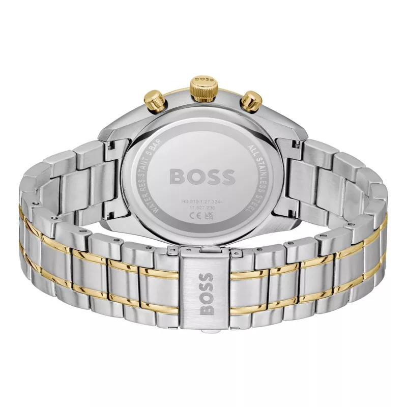 BOSS Velocity Reloj de hombre cronógrafo de cuarzo 1514227 44mm silicona negra