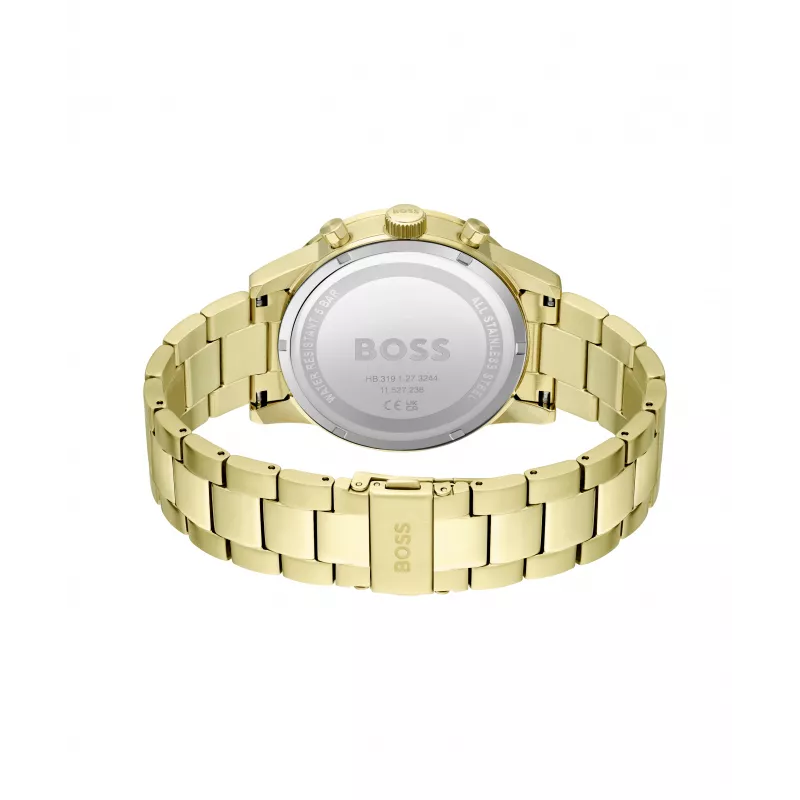 BOSS reloj hombre 1513923 (46mm) - esfera azul, cronógrafo de acero inoxidable