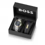 BOSS Reloj de hombre 1570191 (41mm) Pilot Edition cuarzo acero inoxidable piel marrón