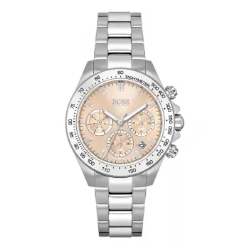 BOSS reloj de mujer analógico de cuarzo 1502615 38mm brazalete de malla milanesa de acero inoxidable oro rosa