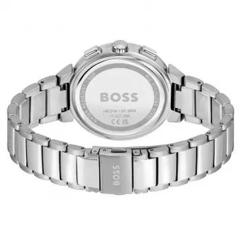 BOSS Reloj de mujer 1502676 Reloj de cuarzo 37mm Acero inoxidable Plata/Oro rosa