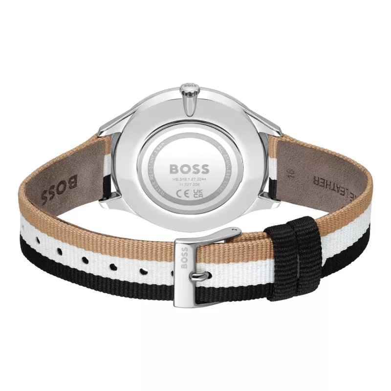 BOSS Reloj mujer 1502694 Cuarzo Analógico 35mm Plata Acero inoxidable Milanesa