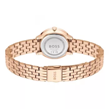 BOSS Reloj de mujer 1502820 Reloj de cuarzo 28mm Acero inoxidable Malla Plata