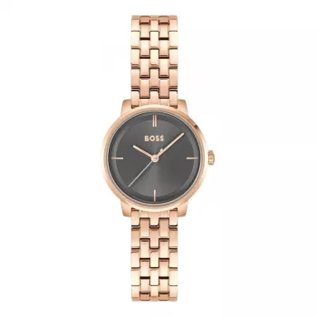 BOSS Reloj de mujer 1502820 Reloj de cuarzo 28mm Acero inoxidable Malla Plata