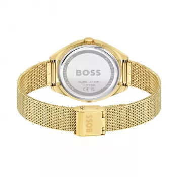 BOSS Reloj de cuarzo de mujer Purity 1502669 37mm plata acero inoxidable mesh