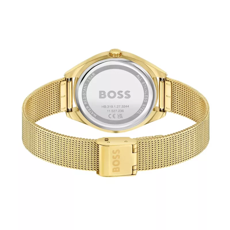 BOSS Reloj de cuarzo de mujer Purity 1502669 37mm plata acero inoxidable mesh