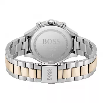 BOSS reloj de mujer 1502564 38mm brazalete de malla milanesa de acero inoxidable plateado