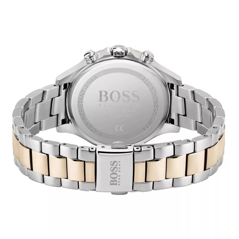 BOSS reloj de mujer 1502564 38mm brazalete de malla milanesa de acero inoxidable plateado