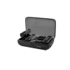 BOYA BOYALINK-TX sistema de micrófono inalámbrico, 2,4 GHz, 1 receptor y 2 transmisores, autonomía de batería ultralarga, negro