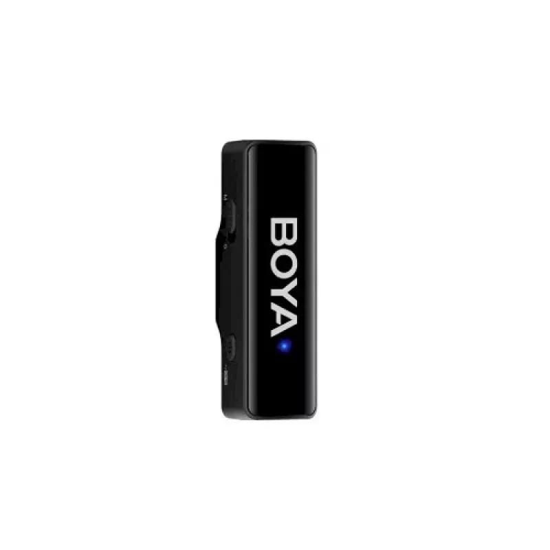 BOYA BOYALINK-TX sistema de micrófono inalámbrico, 2,4 GHz, 1 receptor y 2 transmisores, autonomía de batería ultralarga, negro