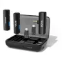 BOYA BOYALINK-TX sistema de micrófono inalámbrico, 2,4 GHz, 1 receptor y 2 transmisores, autonomía extralarga, negro