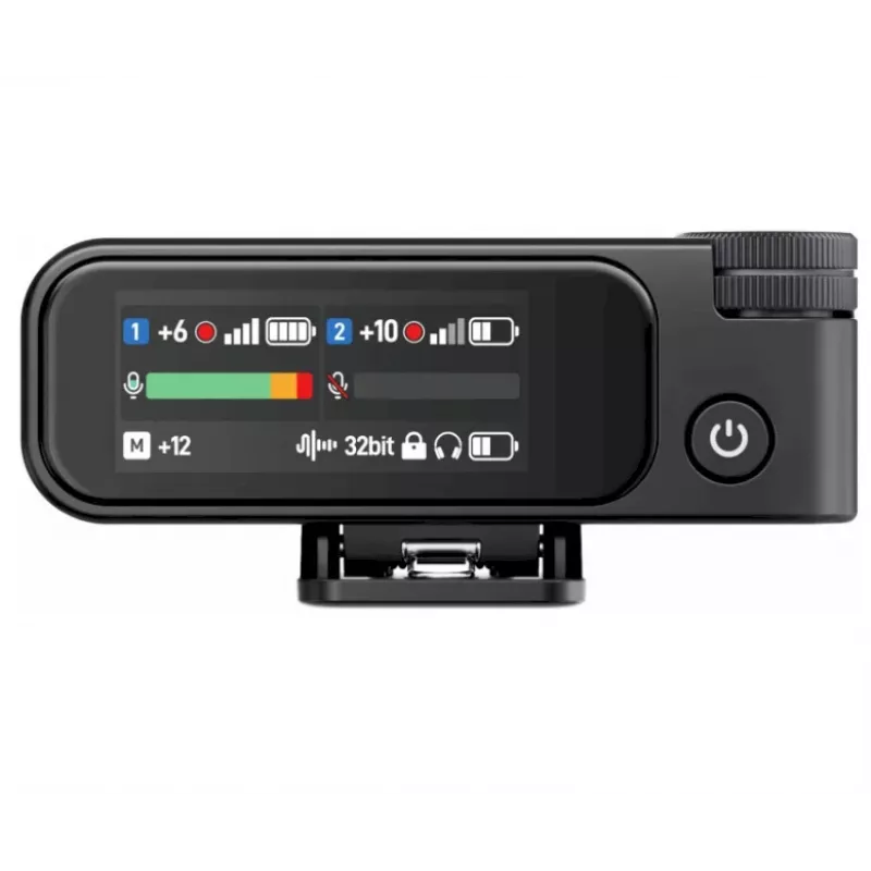 BOYA BOYAMIC 2-02 sistema de micrófono inalámbrico 2,4GHz, supresión de ruido con IA, 2 receptores + 1 transmisor (USB-C) negro
