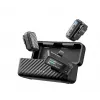 BOYA BOYAMIC 2-02 sistema de micrófono inalámbrico 2,4GHz, supresión de ruido con IA, 2 receptores + 1 transmisor (USB-C) negro