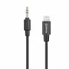 Cable adaptador de audio BOYA BY-K1 conector TRRS de 3,5mm a conector Lightning (20 cm, negro)