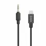Cable adaptador de audio BOYA BY-K1 conector TRRS de 3,5mm a conector Lightning (20 cm, negro)