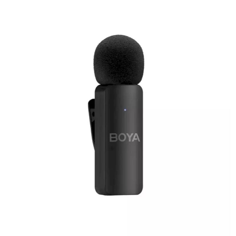 BOYA BY-V4D Sistema de micrófono inalámbrico con 4 transmisores y 1 receptor Lightning (Negro)