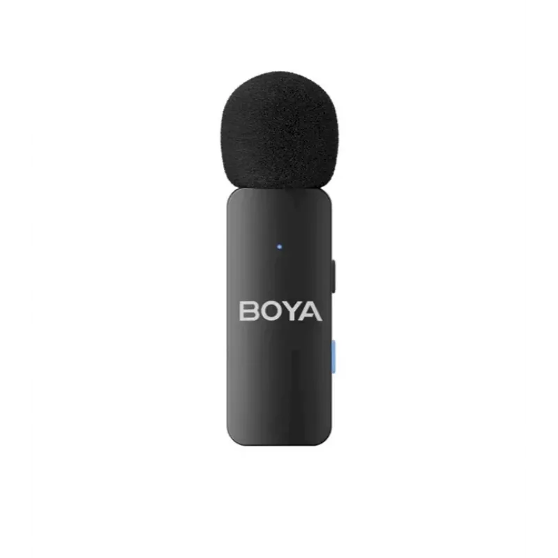 BOYA BY-V4D Sistema de micrófono inalámbrico con 4 transmisores y 1 receptor Lightning (Negro)