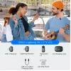 BOYA Mini 2-01 Sistema de micrófonos inalámbricos 2,4 GHz con 2 transmisores y 2 receptores (USB-C y Lightning) negro