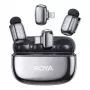 Micrófono inalámbrico Boya mini 2-01 Lightning/USB-C, plata lunar (BOYA mini 2-01-Space Gray)