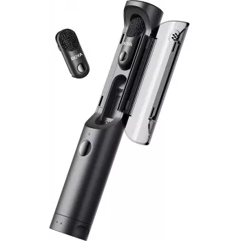 BOYA Micrófono inalámbrico Magic-03 2,4GHz con 2 transmisores y 2 receptores (Type-C y 3,5mm hembra) Negro EU