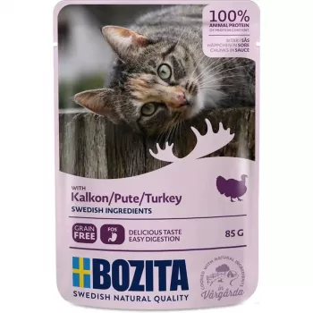 Bozita Pouch HiS Pavo 85g