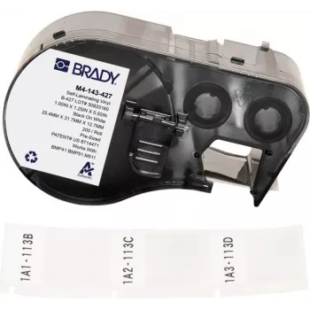 BRADY M4-143-427 Etiqueta para BMP41/BMP51/M511 - Poliolefina blanca, 41,28 mm x 2,13 m
