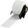 Brady M6-20-362 etiquetas de poliéster metalizado a prueba de manipulaciones, plata, brillante, 25,40 x 50,80 mm, acrílico permanente, 100 etiquetas/rollo