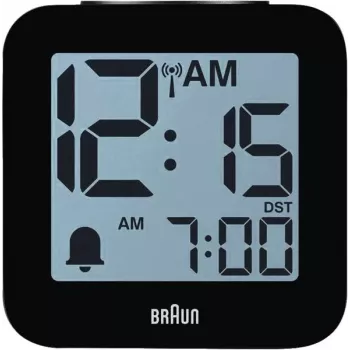 Braun BC 25 BP-DCF Despertador radiofrecuencia con salida de voz, negro (60077)