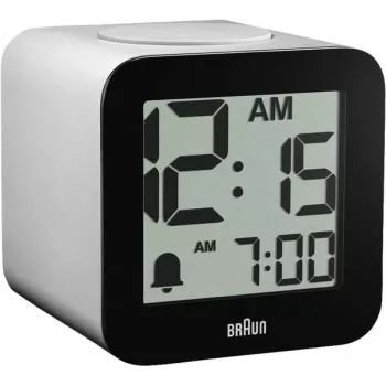 Braun BC 25 WP Despertador de cuarzo blanco con salida de voz (67710)
