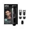 Braun MGK 3420 recortadora multiusos All-in-One kit 6 en 1 para cara, pelo, nariz y orejas