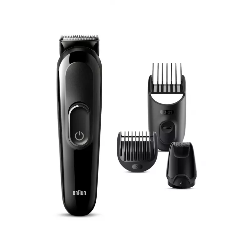 Braun MGK 3420 recortadora multiusos All-in-One kit 6 en 1 para cara, pelo, nariz y orejas