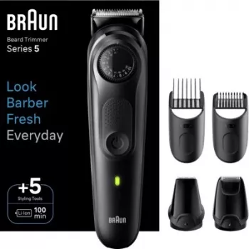 Braun Series 5 BT5441 recortador de barba con 40 ajustes de longitud y 100 min de autonomía