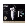 Braun Silk-épil 9 Flex SkinSpa SES9-481 3D depiladora, Wet & Dry, blanco/dorado