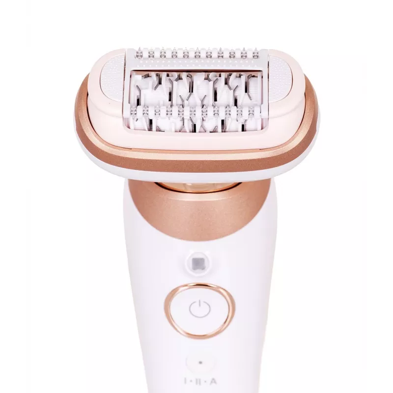 Braun Silk-épil 9 Flex SkinSpa SES9-481 3D depiladora, Wet & Dry, blanco/dorado